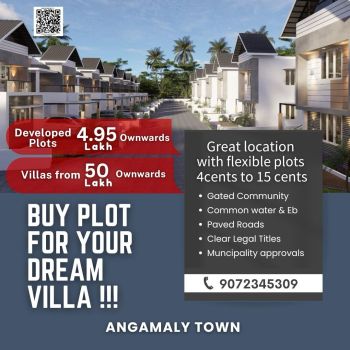 3.5 Cent House / Villa for Sale at Angamaly Budget - 4800000 Total