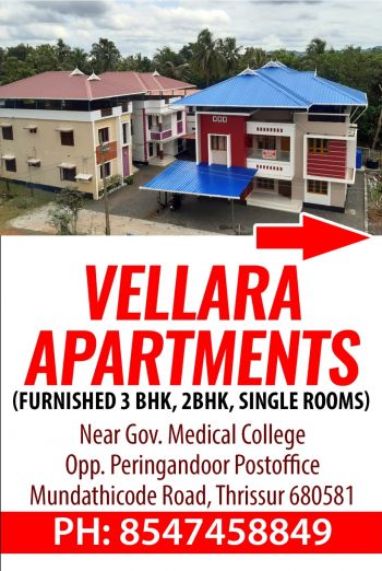 1856 Sq-ft House / Villa for Rent at Thrissur Budget - 15000 Total