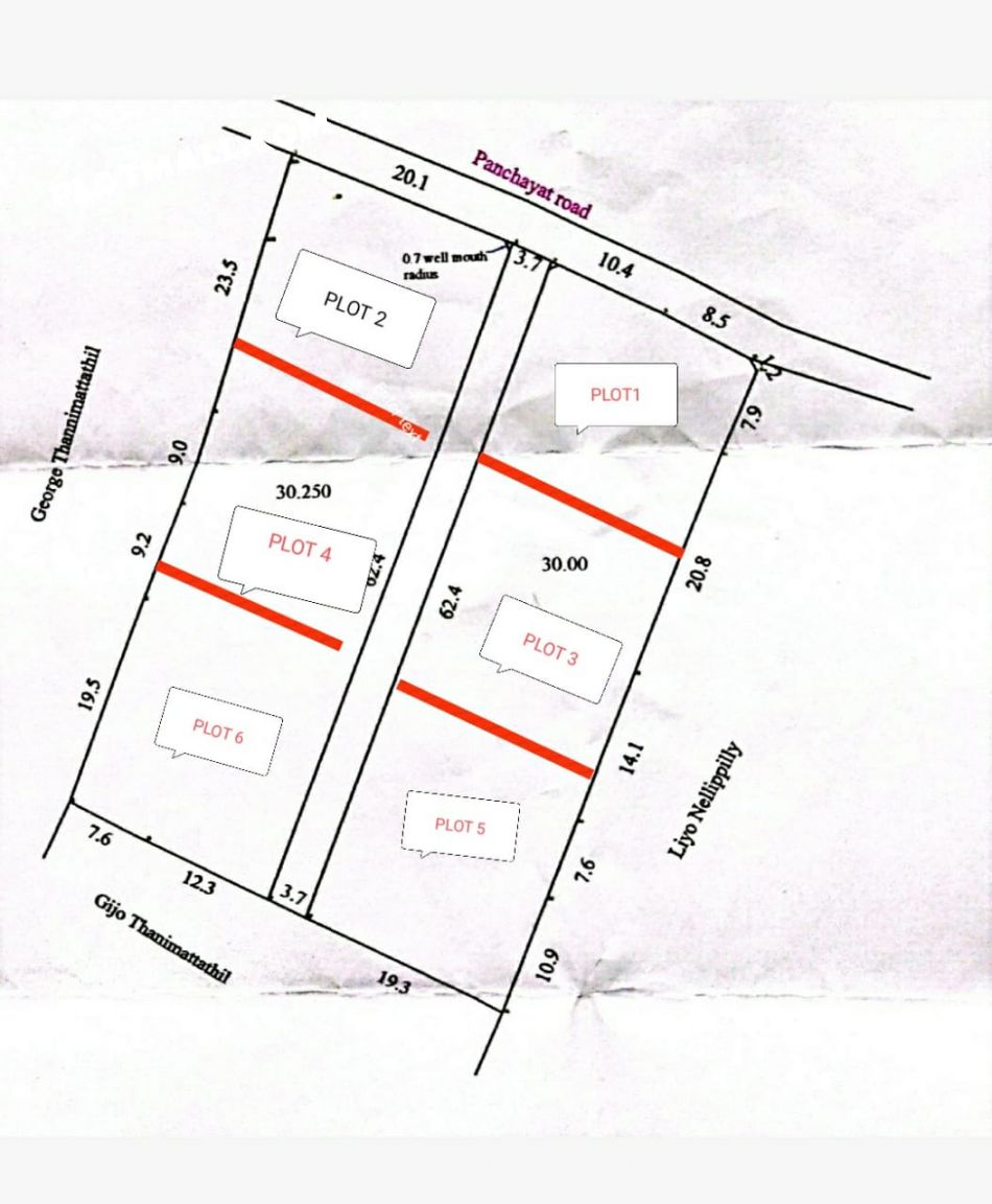 10 Cent Residential Land for Sale at Muvattupuzha Budget - 300000 Cent